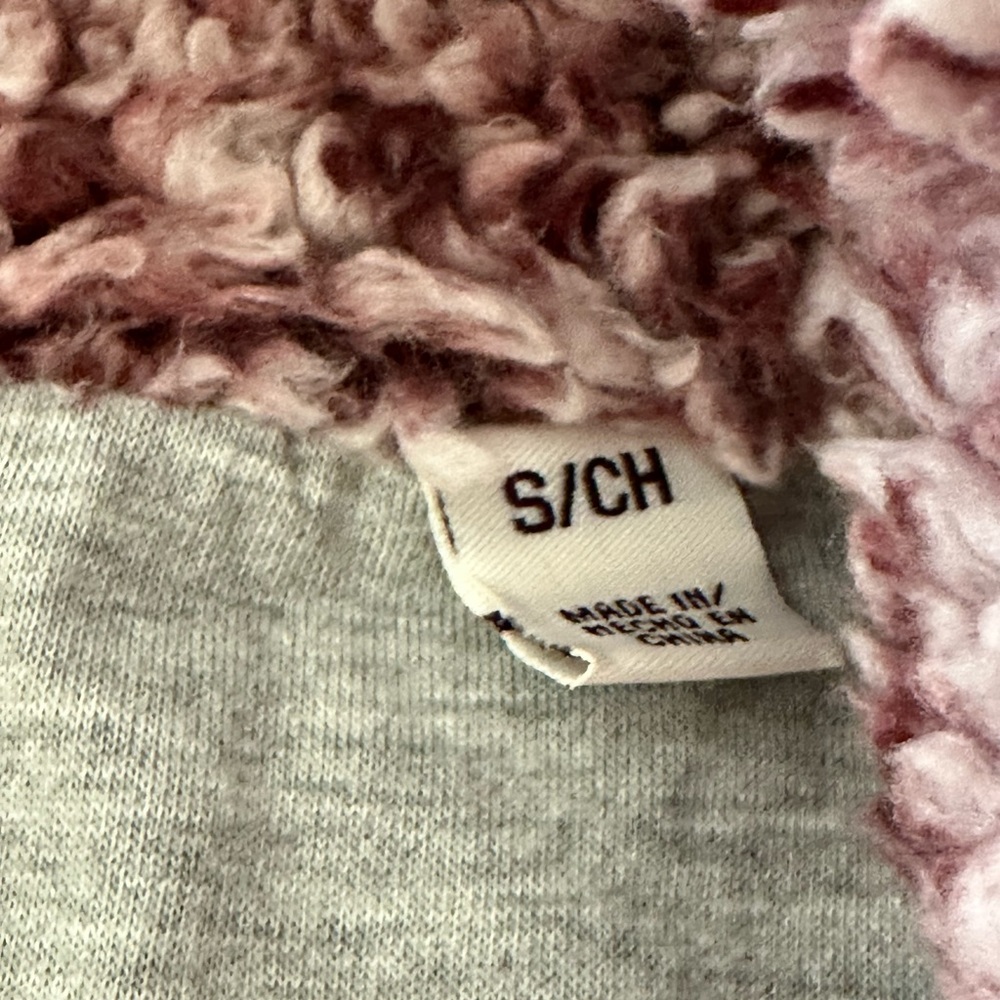 Weatherproof Vintage Ladies Frosty Tipped Sherpa 1/4 Zip Sweater Red, Sz S/CH - Picture 8 of 14